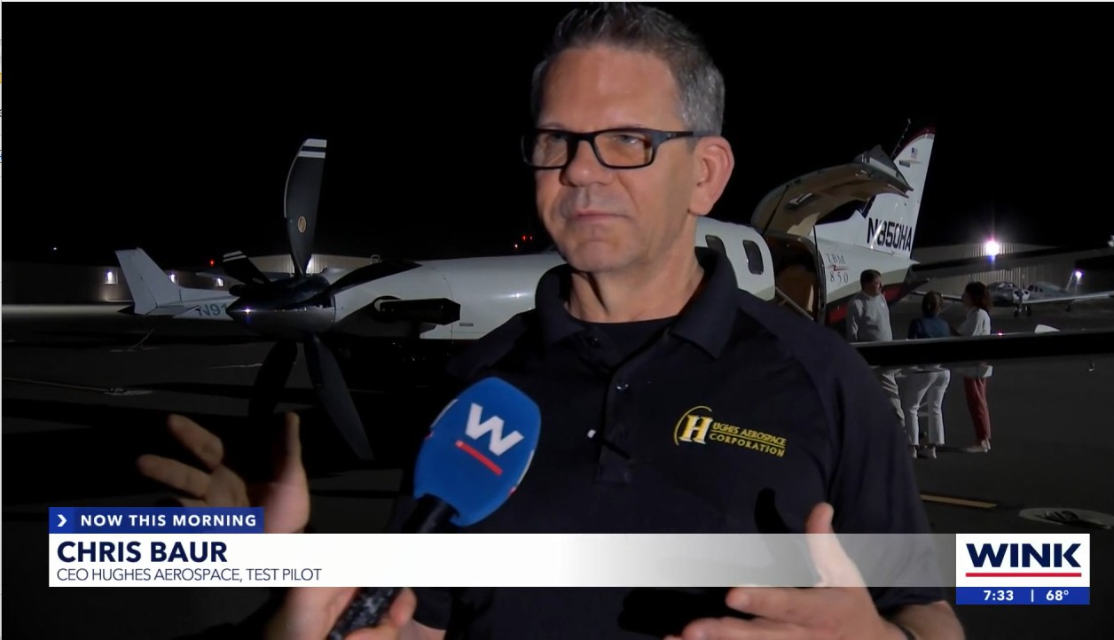 Hughes Performs Flight Inspection at Naples Airport